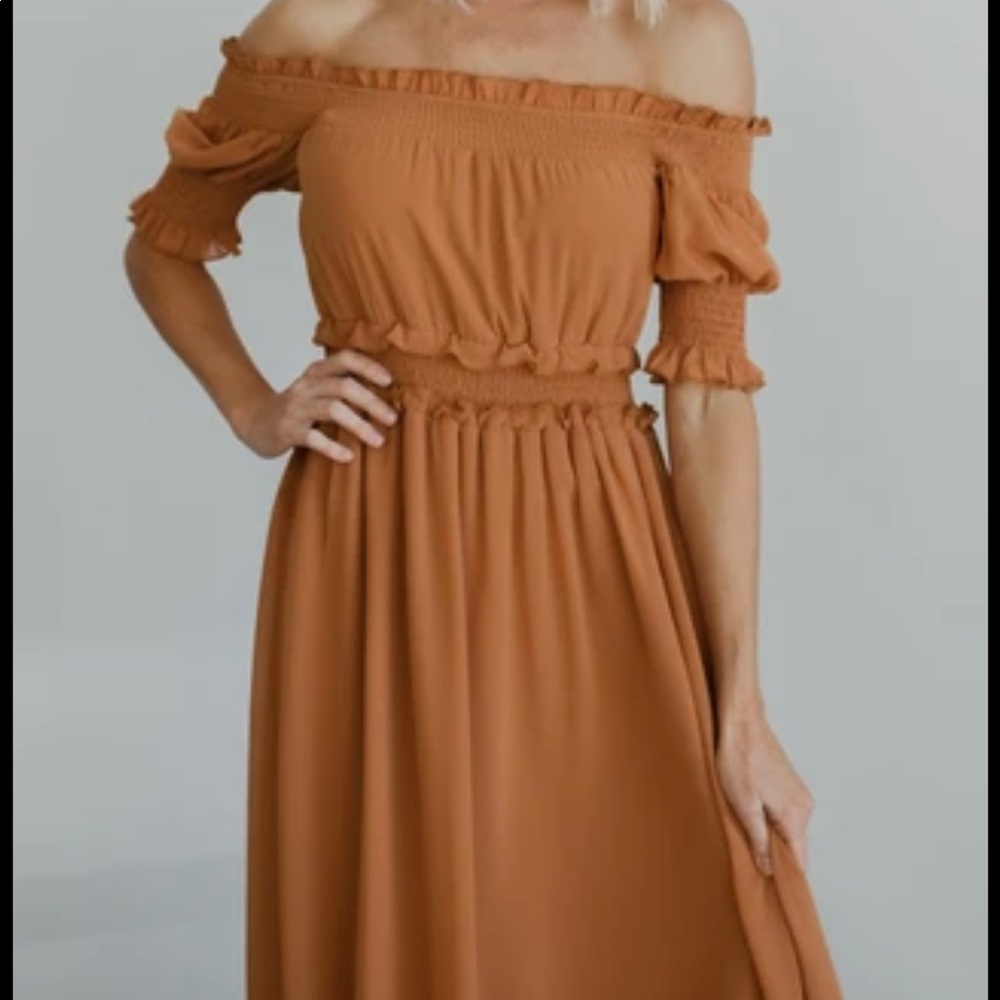 Brand New Harper Smocked Maxi Dress. Never worn